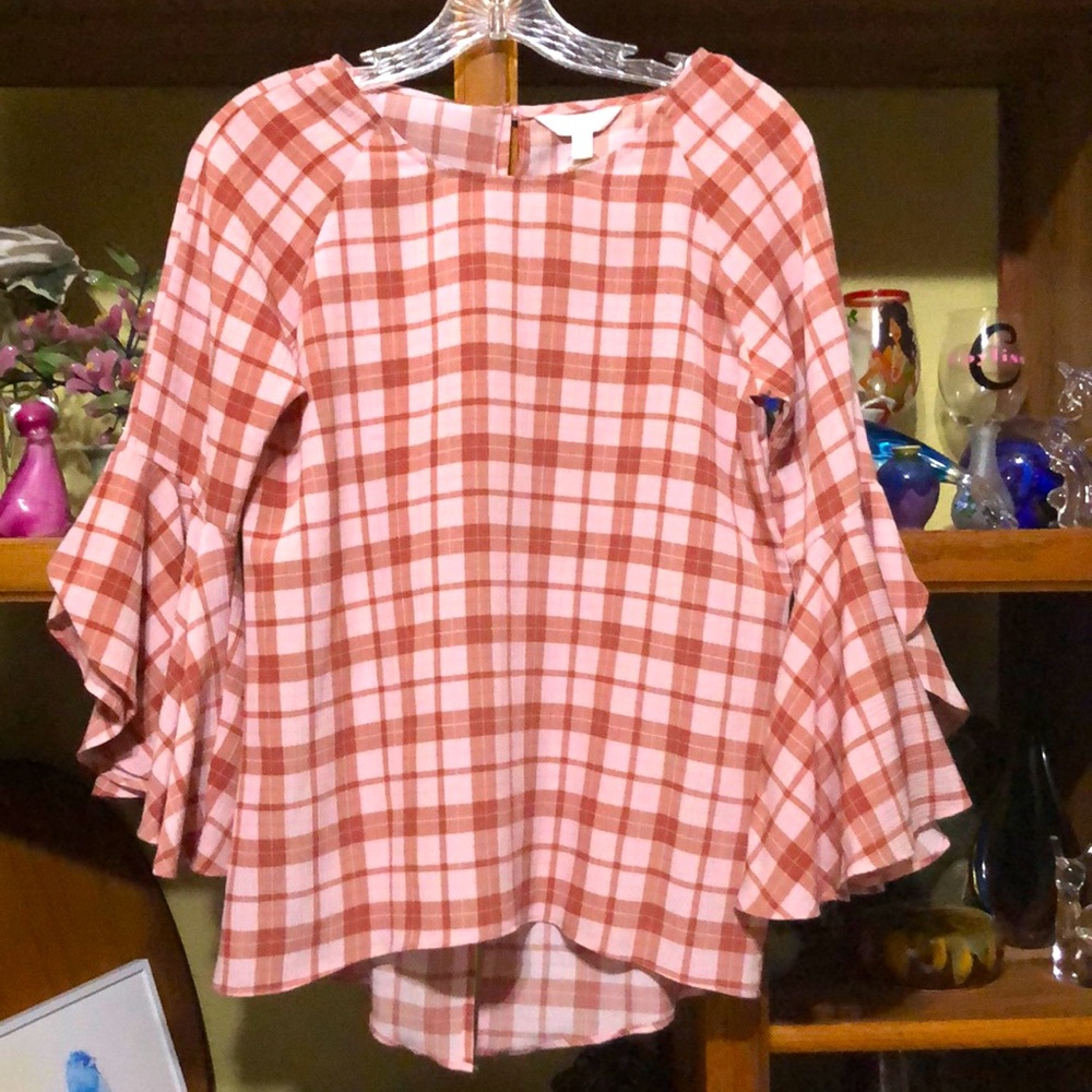 Lauren Conrad Plaid Top